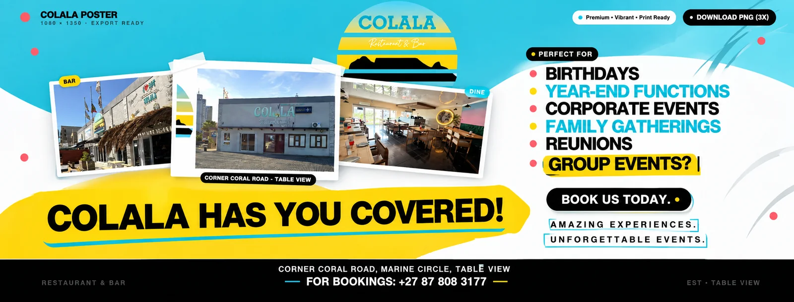 Colala Restaurant & Bar event and venue highlights