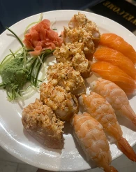 Sushi and seafood selection